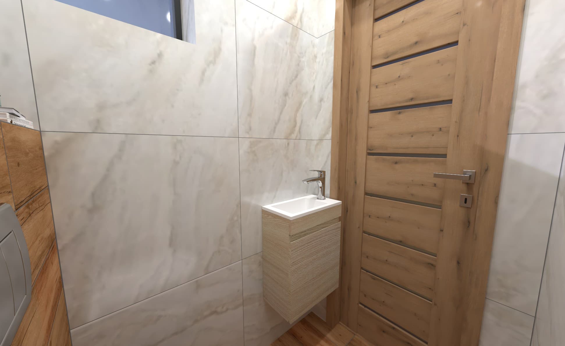 Vizualizace WC — Byt B